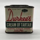 Durkee's 1-1/2 Oz Cream Of Tartar Spice Tin Advertising Elmhurst NY