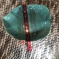 Aqua Leaf Pottery Pond Dish Mid Century Modern MCM RETRO ART DECO