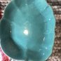 Aqua Leaf Pottery Pond Dish Mid Century Modern MCM RETRO ART DECO