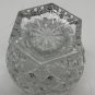 Clear Crystal Ind. Fan & Diamond Design Carolyn Style Candle Holder 3&acirc;��