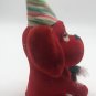 Dakin PET DREAMS by R. Dakin RED DOG BEAR sawdust Velvet BIRTHDAY PARTY HAT