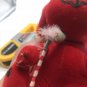 Dakin PET DREAMS by R. Dakin RED DOG BEAR sawdust Velvet BIRTHDAY PARTY HAT