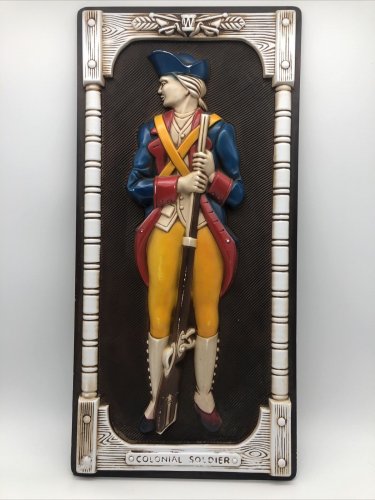 Miller Studio Colonial Soldier 1966 Decoration 21&acirc;�� x 10&acirc;��
