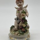 Vintage Bisque Cherub Angel Floral Garden Figurine: Brinn’s, Pittsburgh, PA