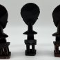 African Fertility Dolls Hand Carved Wooden Figures 7 Inches Set Of 3