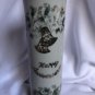 Lefton Happy Anniversary Bud Vase 6 1/4" With Sticker Gold Trim 1761