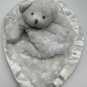 Blankets and Beyond Plush Security Baby Lovey White Teddy Bear Swirls 12'