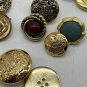 Metal Brass Gold Silver Bronze Tone Buttons Military Nautical Scarce 40 Pcs