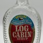 LOG CABIN SYRUP Embossed Glass BOTTLE METAL CAP BENJAMIN FRANKLIN