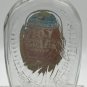 LOG CABIN SYRUP Embossed Glass BOTTLE METAL CAP BENJAMIN FRANKLIN