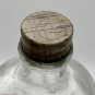 LOG CABIN SYRUP Embossed Glass BOTTLE METAL CAP BENJAMIN FRANKLIN