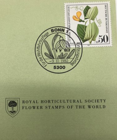 USPS Royal Horticultural Society Flower Stamp First Day Cover 1980 W. Germany