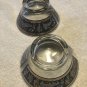 CERA GLASS Etruscan Frieze Serving Bowls w/ Greek Key Pattern RARE Set of 2