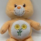 Play Along Care Bear FRIEND BEAR Retired Orange SunFlower Plush 2002
