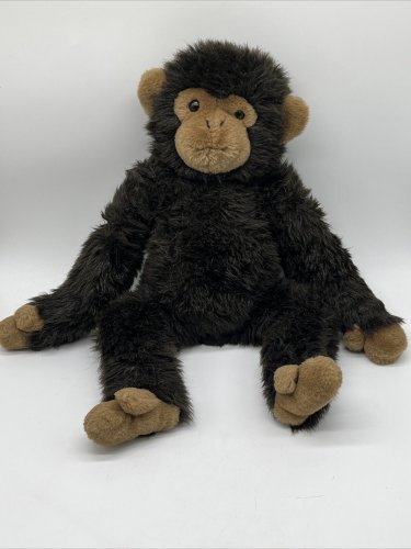 Applause Monkey Gorilla Ape Chimpanzee Stuffed Animal Brown 15&acirc;�� Vtg 1988