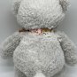 BABY GANZ 14â PLUSH STUFFED WHITE TEDDY BEAR FRANKLIN B2560 PINK NOSE
