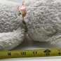 BABY GANZ 14â PLUSH STUFFED WHITE TEDDY BEAR FRANKLIN B2560 PINK NOSE