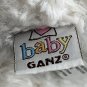 BABY GANZ 14â PLUSH STUFFED WHITE TEDDY BEAR FRANKLIN B2560 PINK NOSE