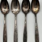 Community Plate 1921 silver plate "Grosvenor" pattern Lot of 4 Teaspoons