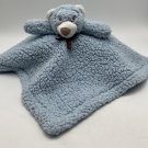 Beansprouts Blue Teddy Bear Security Blanket Lovey Fleece Satin 14” x 14”