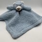 Beansprouts Blue Teddy Bear Security Blanket Lovey Fleece Satin 14&acirc;�� x 14&acirc;��
