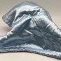Beansprouts Blue Teddy Bear Security Blanket Lovey Fleece Satin 14&acirc;�� x 14&acirc;��