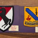 US Army Armored Cavalry Regiment Dress uniform Badges 3.5" patch Set 4