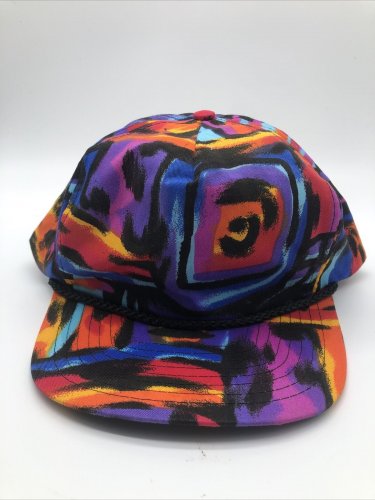Nissin Graffiti Style Snapback Cap HatY2K Fresh Prince CLEAN