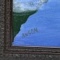Anson Oil Painting Mountain Blue Green Lake Framed 18&acirc;��x14&acirc;�� Signed
