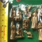 Christmas Collection MiniTree Decoration Gold/Glitter Nativity Mini Tree