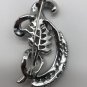1950 Style Crystal Clear Rhinestone Silver Spray Pin Brooch 2&acirc;��