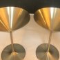 OGGI 6 Ounce oz Stainless Steel Martini/Cocktail Glasses Set of 2