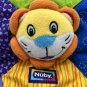 Nuby Colorful Lion Security Blanket Lovey Crinkle Teather Squeaker Toy 7&acirc;�� x 7&acirc;��