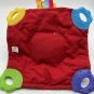 Nuby Colorful Lion Security Blanket Lovey Crinkle Teather Squeaker Toy 7&acirc;�� x 7&acirc;��