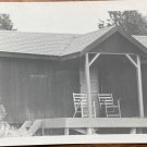 B&W Photo Front Porch Sitting Chairs Vacation Home 5” x 3.5”