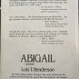 ABIGAIL Hardcover DJ Book by LOIS T. HENDERSON 1980 1st Ed 4th Printing