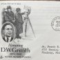 USPS First Day Of Issue 1975 Movie Maker D.W. Griffith Stamp Beverly Hills, CA