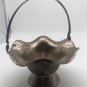 Silver Plated Brass Basket Bucket  Made In India AMC NY Needs Polish