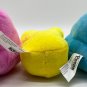 Peeps Bean Bag Plush Chicks Bunny Lot of 3 (Pink, Yellow and Blue) 5"