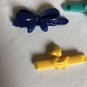 GOODY Hair Clip Snap Tight Comb Barrett Plastic Blue Purple Yellow