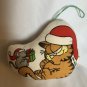 ENESCO GARFIELD CAT Christmas ornaments Plush 1978 Set Of 2 RARE!