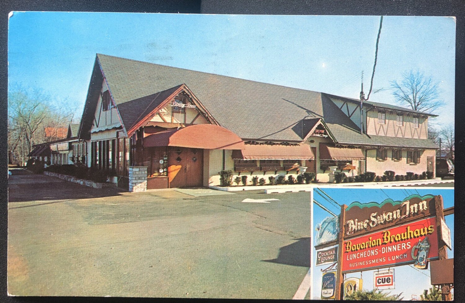 USPS Blue Swan Inn Bavarian Brauhaus German Rochelle Pk NJ W/Letter Charles