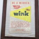 Canada Dry Advertising WINK Pennant Contest Framed