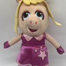 Disney Junior Baby Miss Piggy Plush Muppet Babies 9” Pink Star Dress Toy