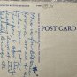 USPS Linen Postcard Tarpon Springs Florida 1940s Fisherman Paradise Note On Back