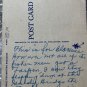 USPS Linen Postcard Tarpon Springs Florida 1940s Fisherman Paradise Note On Back