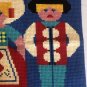 Scheepjeswol Holland Dutch couple cross stitch embroidered pillow top 14â