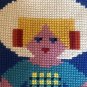 Scheepjeswol Holland Dutch couple cross stitch embroidered pillow top 14â
