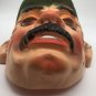 Plastic Mask Halloween 1960s Mustache Man West Germany