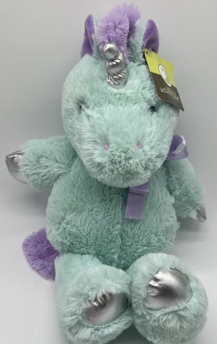 Animal Adventure Plush Unicorn Teal Purple Silver Stuffed Animal Toy 2019 NWT